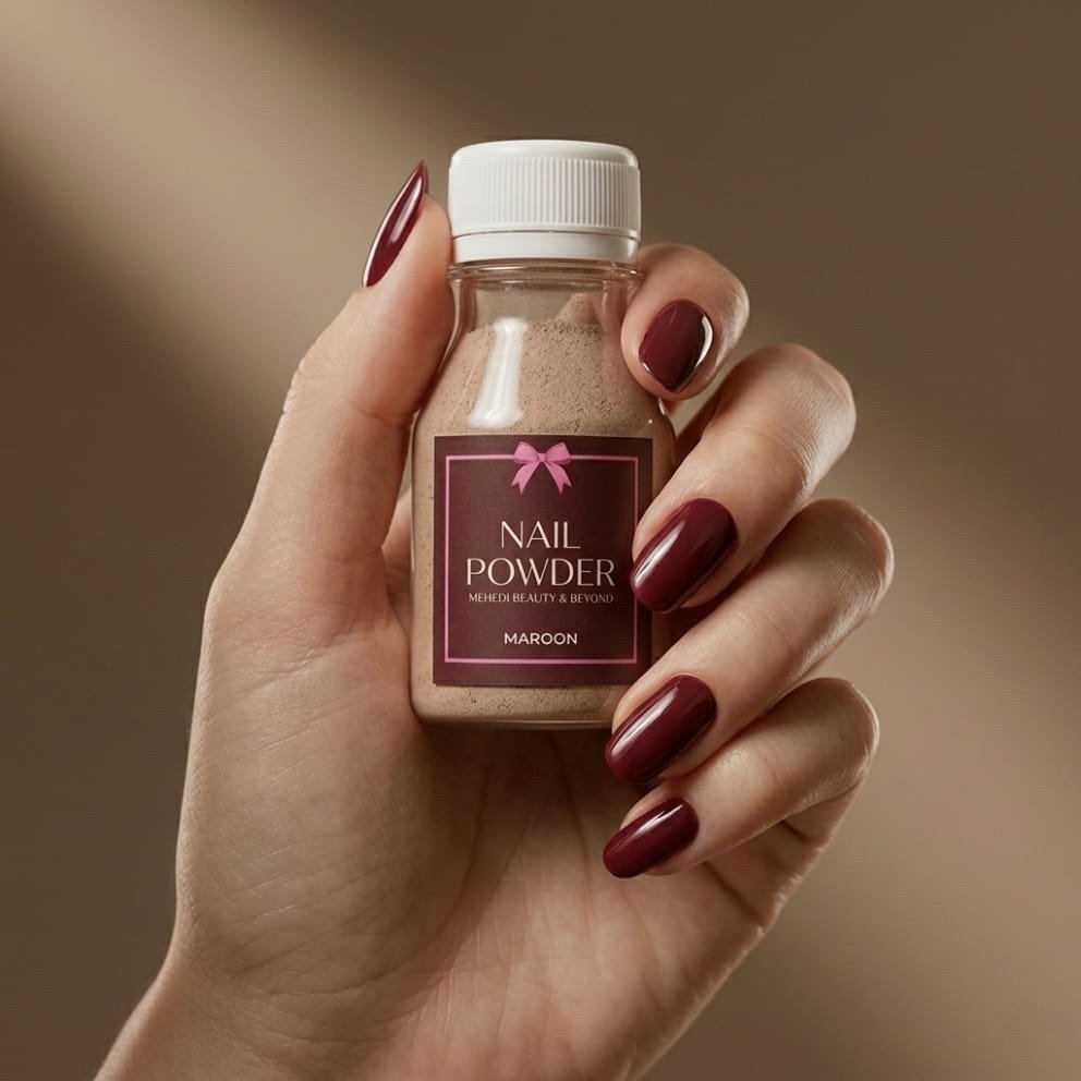 Instant Meroon Nail Powder