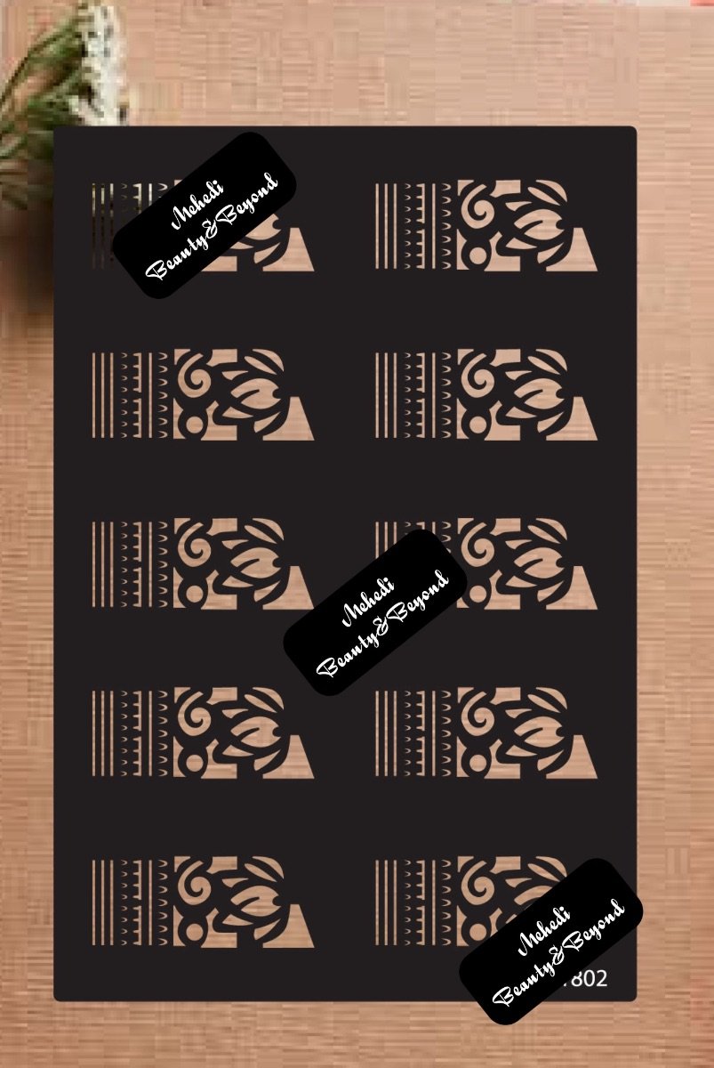 01|Full Finger Mehedi Sticker✨
